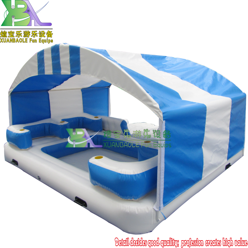 Bedera de salón inflable inflable inflable de la isla Oasis 7