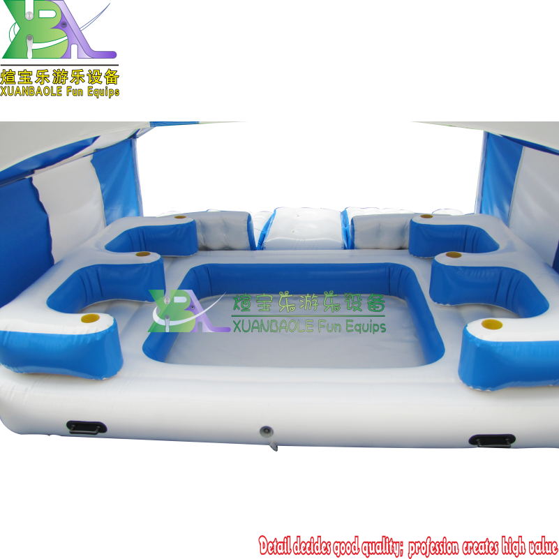 Bedera de salón inflable inflable inflable de la isla Oasis 6