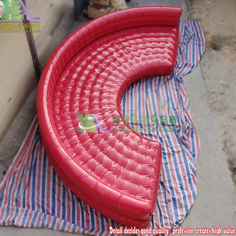 Red Inflatable Water Park Lounge Inflatable Floating Water Sofa Inflatable Seat Cushion 1