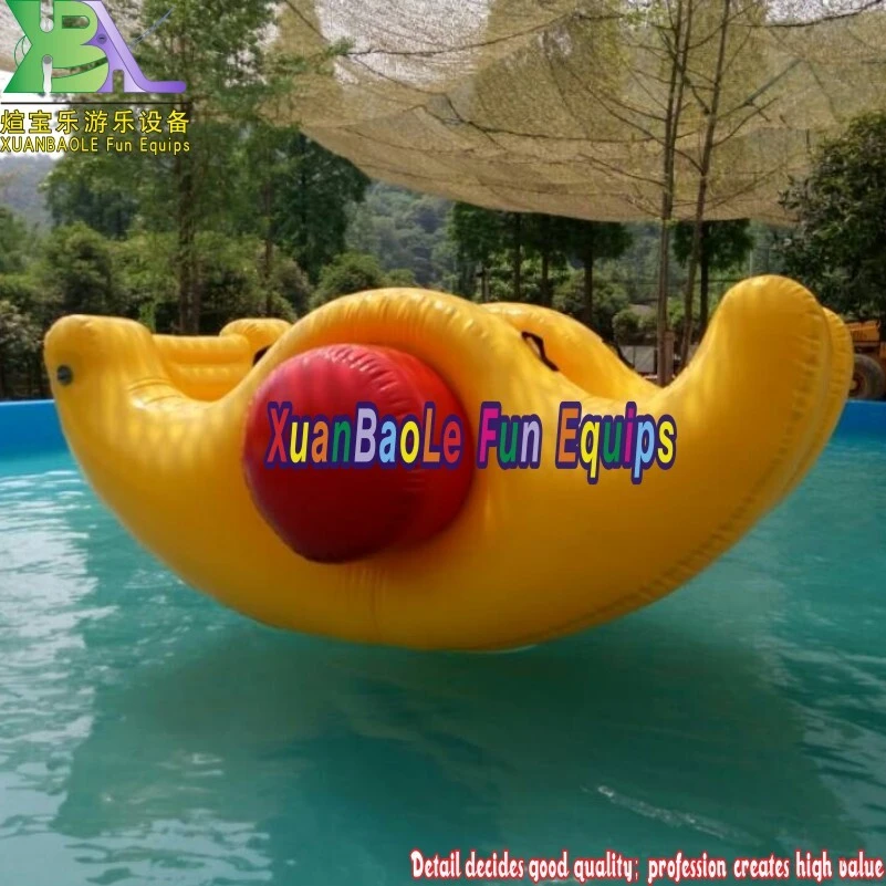 Swimming Pool PVC Inflatable Floating Water Totter Toys For Kids Rocker See-saw Float Lounge 1