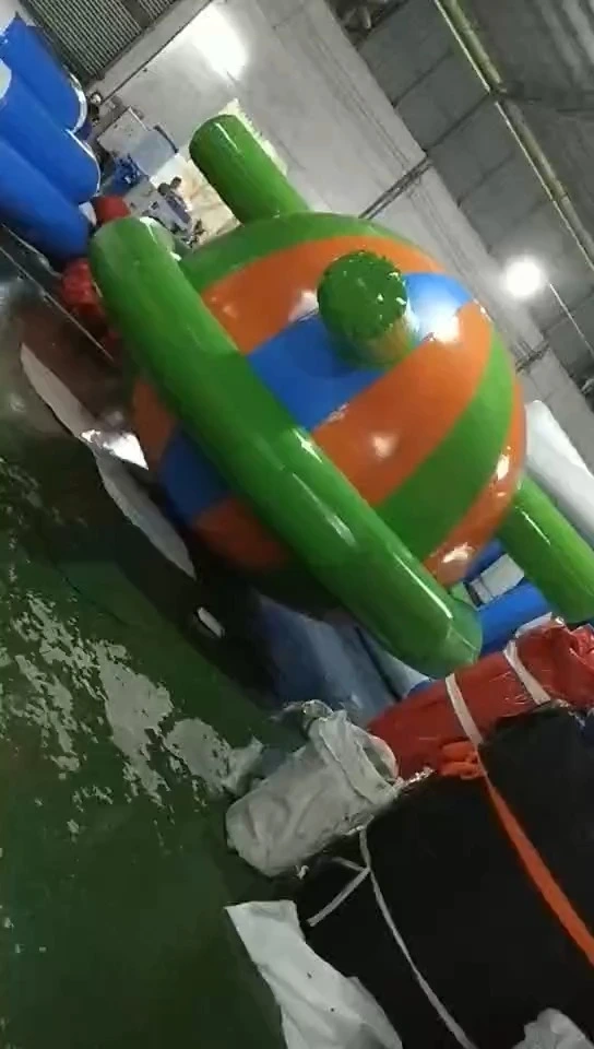 Inflatable floating rotator, inflatable Saturn rocking chair, water park game 1
