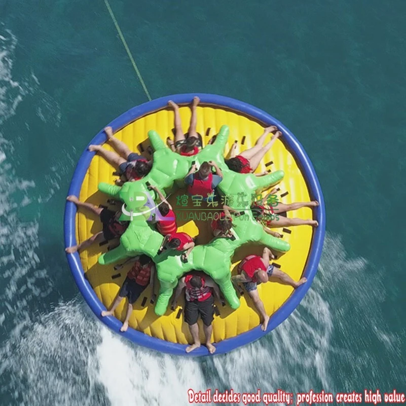 Custom Design Water Sport Disco Boat | Inflatable Rotating Towable Flying Twist Raft 1