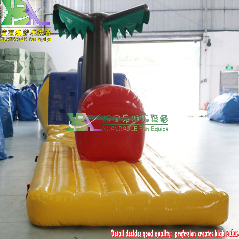 Curso de obstáculos de agua flotante inflable: diversión de piscina segura para niños 7