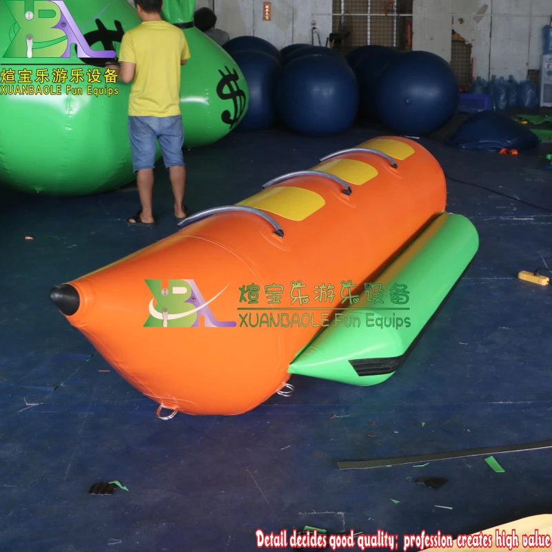 Commercial Sea Floating Water Park Inflatable Banana Boat Water toy Single Boat PVC Boat 1