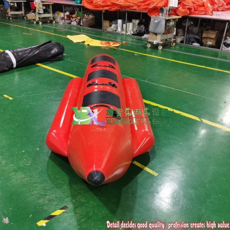 Customized Red Jet Ski - Towable Inflatable Banana Boat Sled for 3 Persons 1