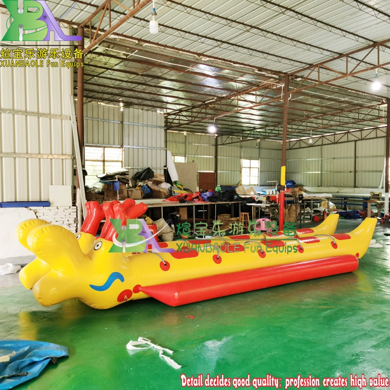 Custom made Inflatable water dragon boat 10-person dual row 1