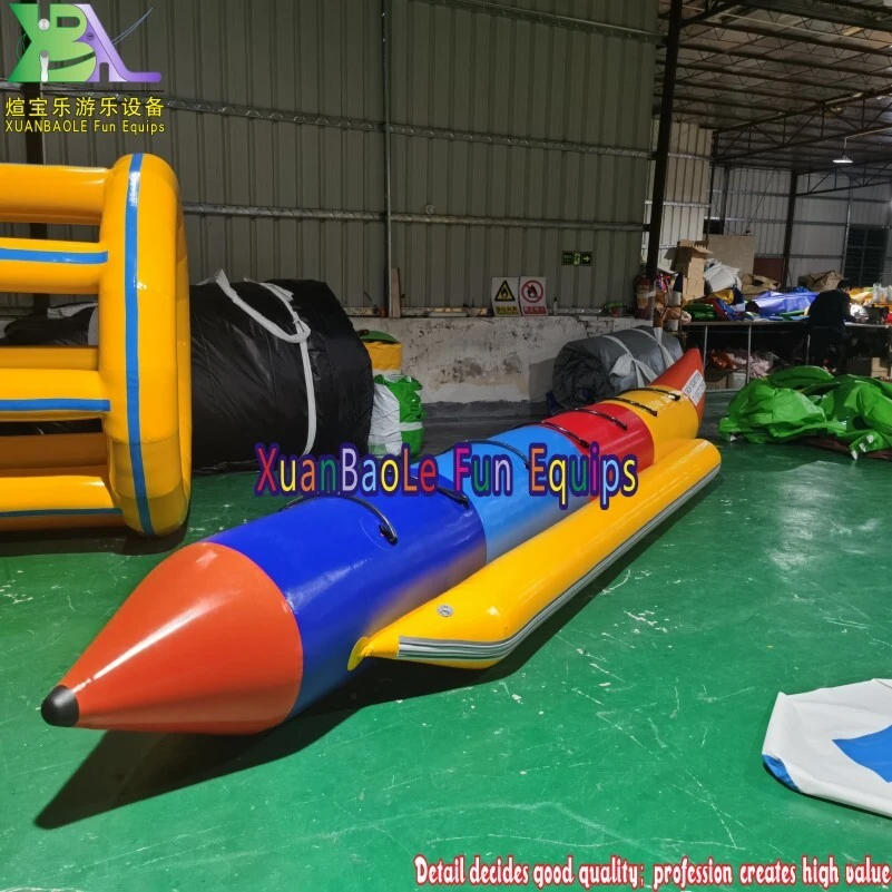 Colorful Floating Towable Inflatable Banana Boat for Water Fun 1