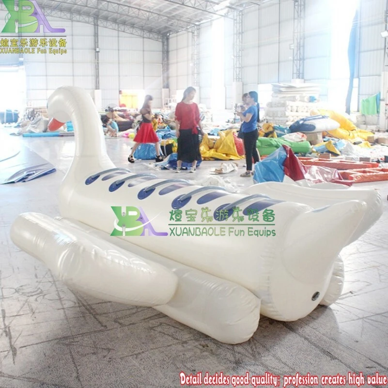 Boat en PVC gonflable 5 sièges du bateau de canard gonflable parc aquatique flottable 1