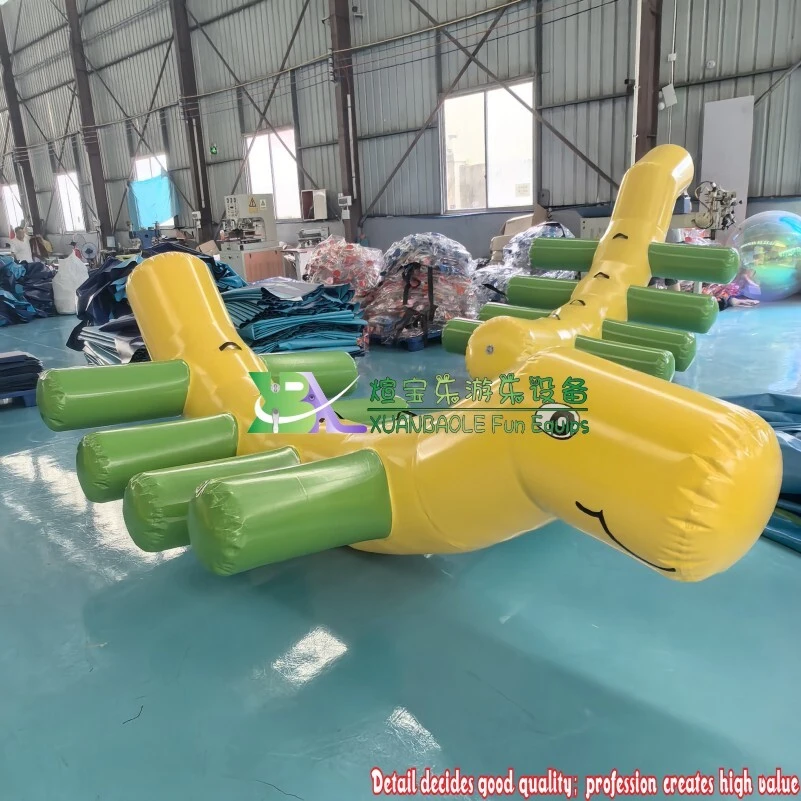 Inflatable Caterpillar seesaw Floating Inflatable Totter Water Toy 1