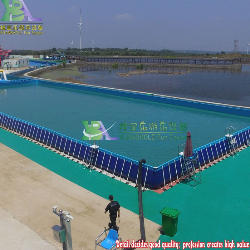 Commercial Removable Metal - Framed Above - Ground Pool for Water Parks & Swimming Training 7