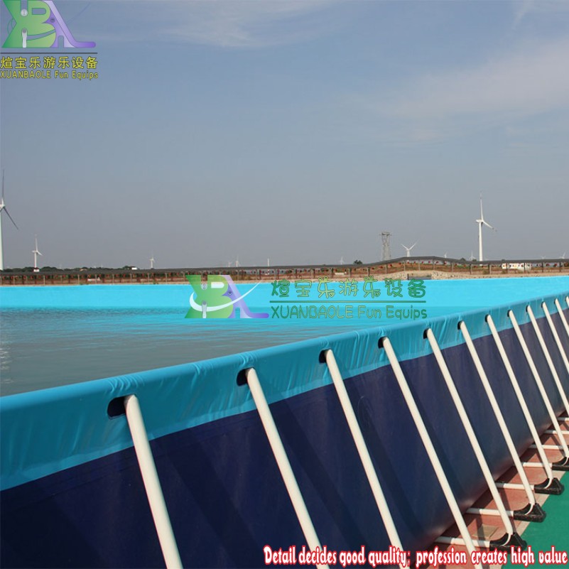 Commercial Removable Metal - Framed Above - Ground Pool for Water Parks & Swimming Training 5