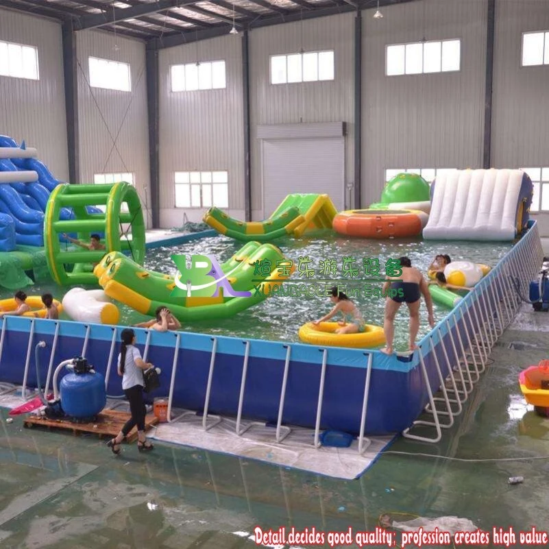Marco de acero pesado a gran escala piscina para el entretenimiento del parque acuático 1