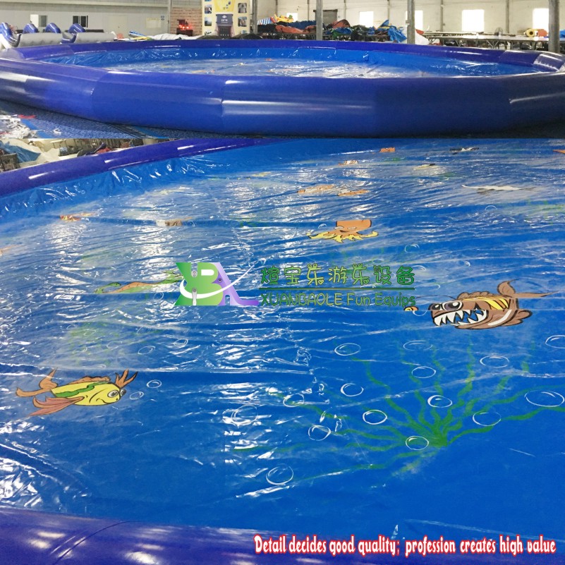 Large inflatable circular pool - indoor and outdoor universal amusement equipment 5