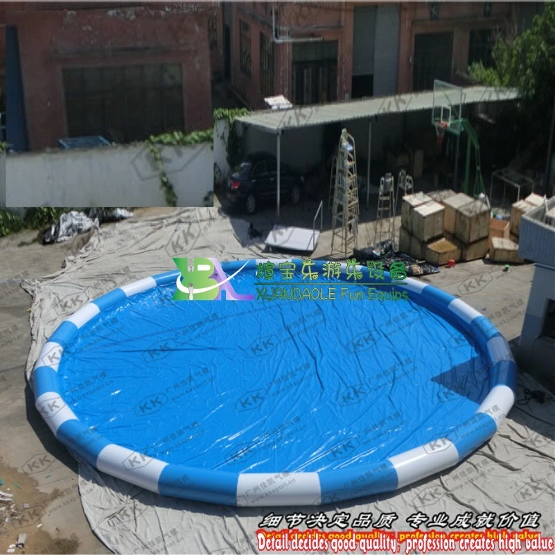 Piscine gonflable ronde commerciale pour activités aquatiques 1