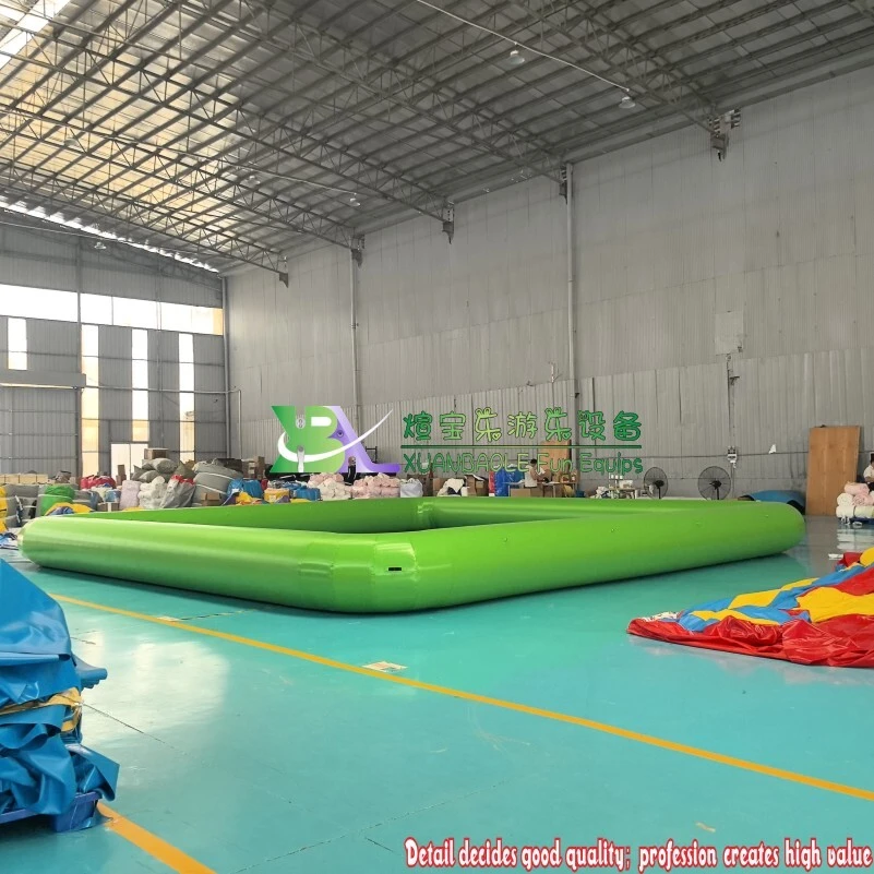 Large Green Inflatable Pool for Outdoor Water Fun 1