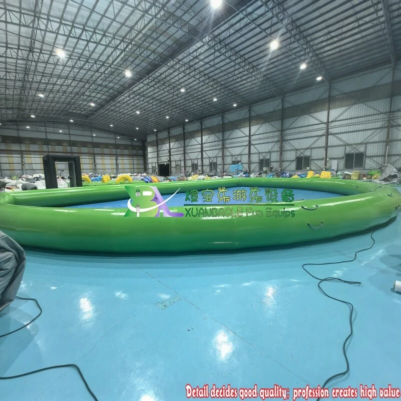 Giant Green Semicircle Inflatable Pool, Commercial Recreation Water party 1