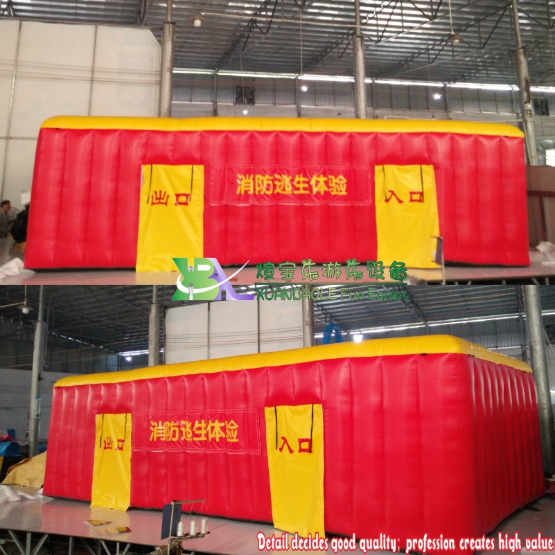Children's Fire Education Tunnel - Imitation Room Inflatable Fire Safety Tent 8
