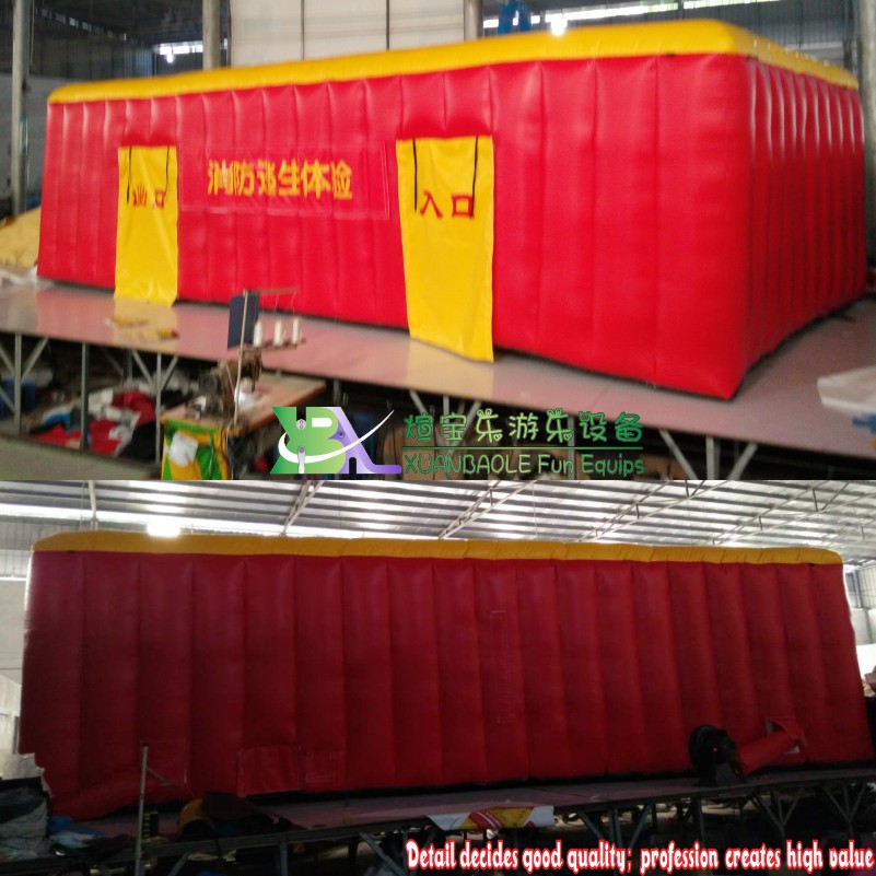 Children's Fire Education Tunnel - Imitation Room Inflatable Fire Safety Tent 7