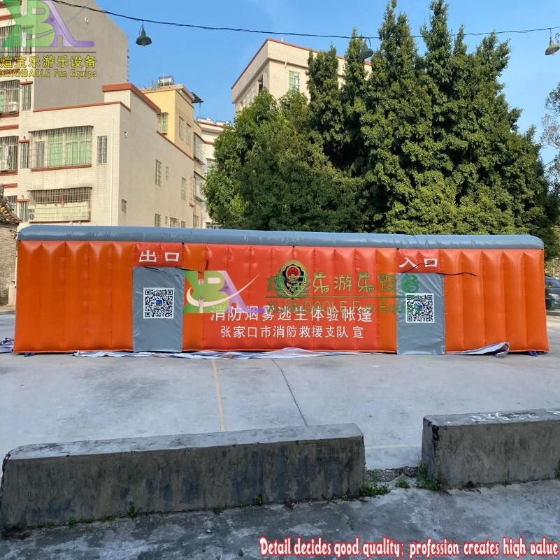 House Inflatable fire escape inflatable tent , inflatable tent fire simulate real fire escape scenarios 1