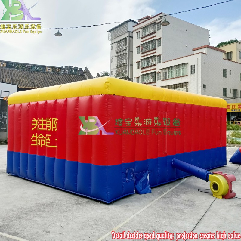 Inflatable Fire Smoke Escape Experience Room for Emergency Training 5