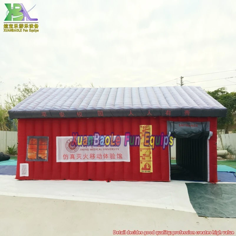 Inflatable Mobile Fire - Fighting Experience Hall for Simulation Training 1