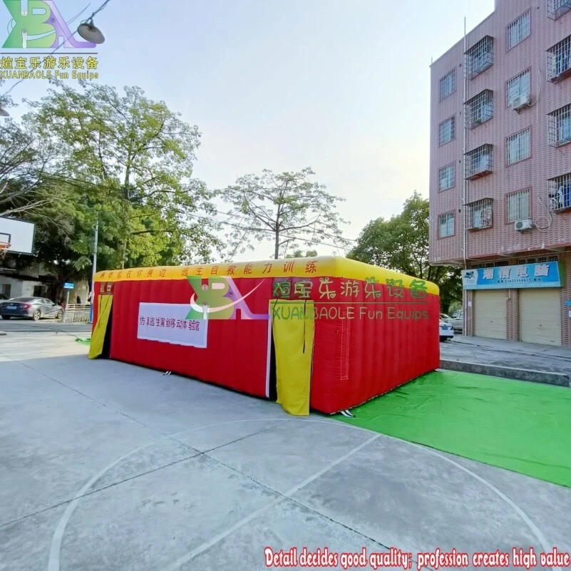 Inflatable Fire Smoke Simulation Training Tent Inflatable Fire - related Training Enclosure 1