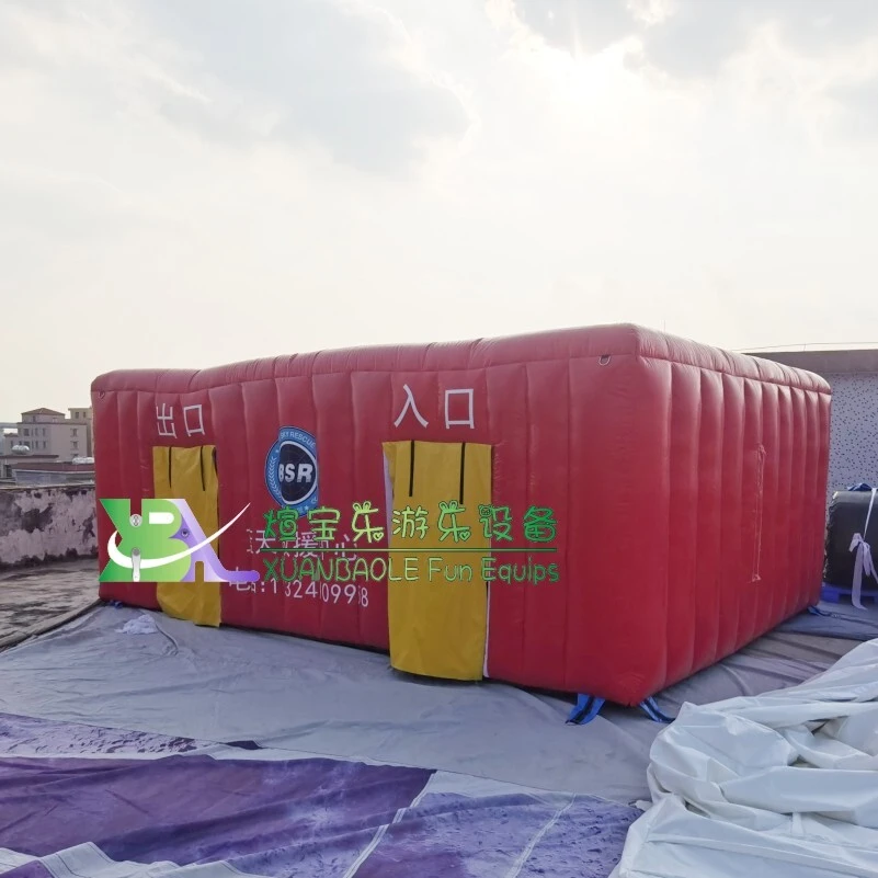 Portable Inflatable Fire - related Training Enclosure Inflatable Fire Safety House Tent 1