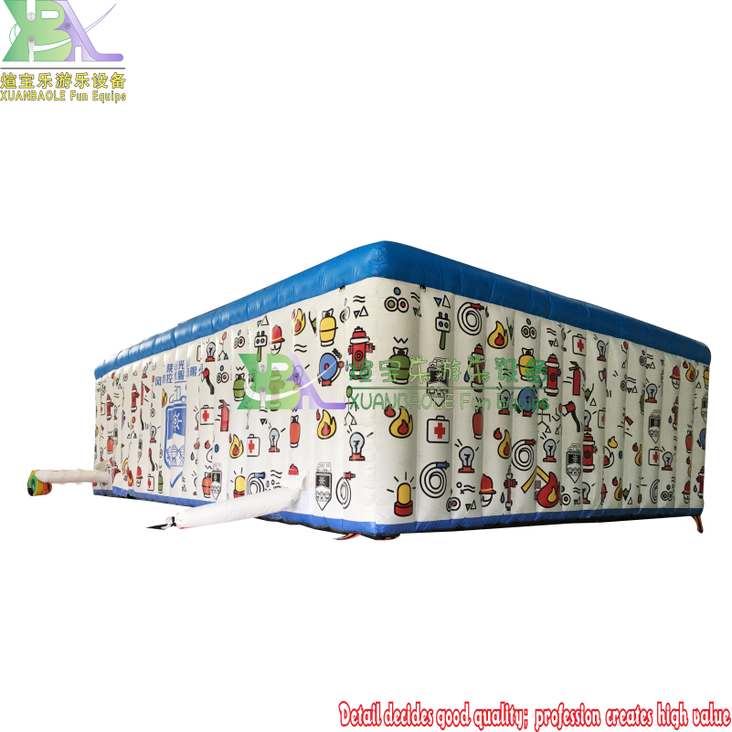 Inflatable Fire - themed Tent for Kids' Fire Awareness Building 5