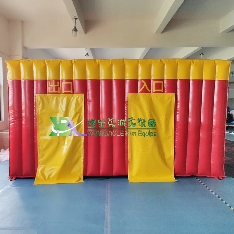 Red - Yellow Inflatable Tent Fire - related Training Inflatable Fire Escape Drill Tent 1