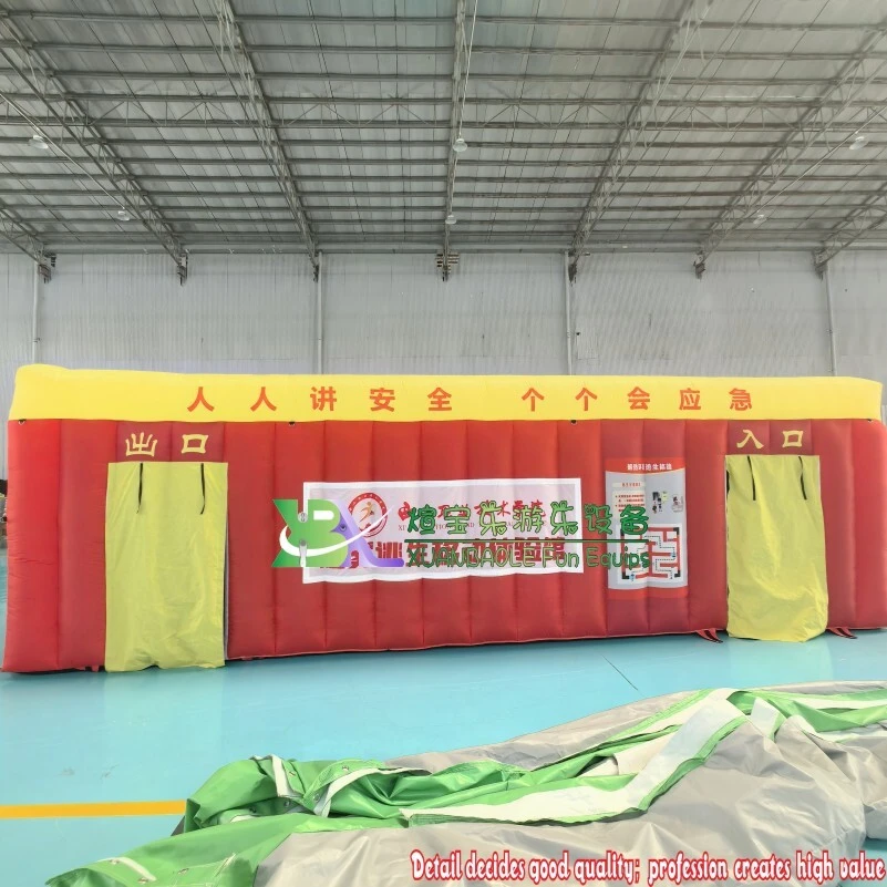 Carpa inflable de seguridad contra incendios a gran escala Carpa inflable de simulación de incendios 1