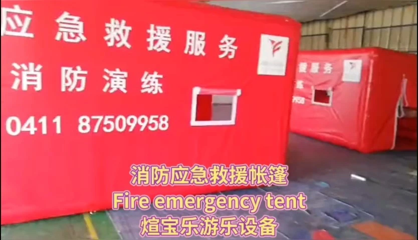 Tienda inflable portátil personalizada: para acampar, refugio de emergencia y uso médico. 1