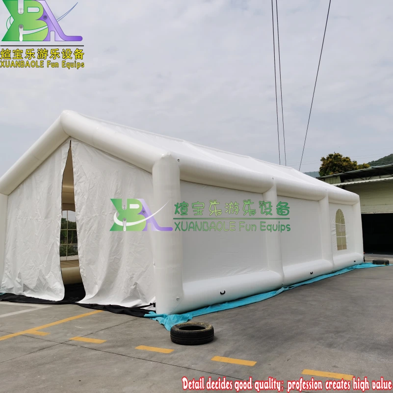 Large White Exhibition inflatable tent Auto repair tent Durable waterproof inflatable marquee 1
