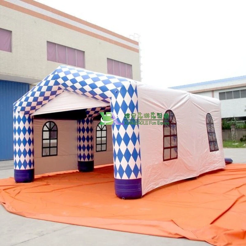 Carpa inflable portátil con diseño de diamante para eventos, carpa inflable para garaje 1
