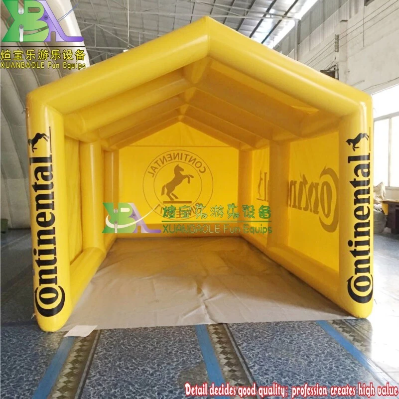 Tente de garage gonflable jaune, tente gonflable commerciale, garage gonflable imprimé personnalisé 1