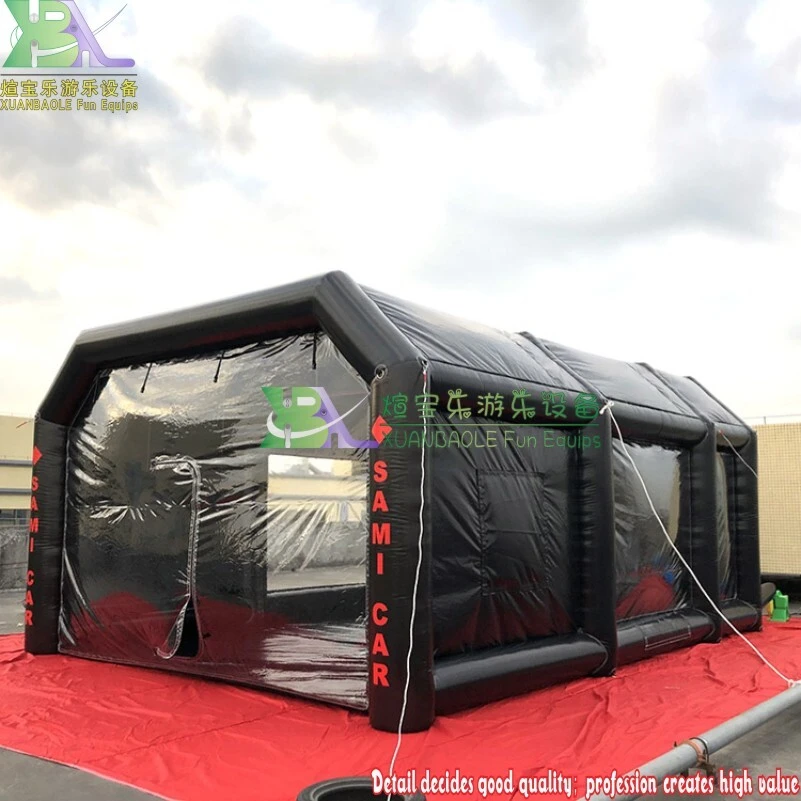 Black Inflatable Car Garage Tent portable inflatable shelter temporary garage 1