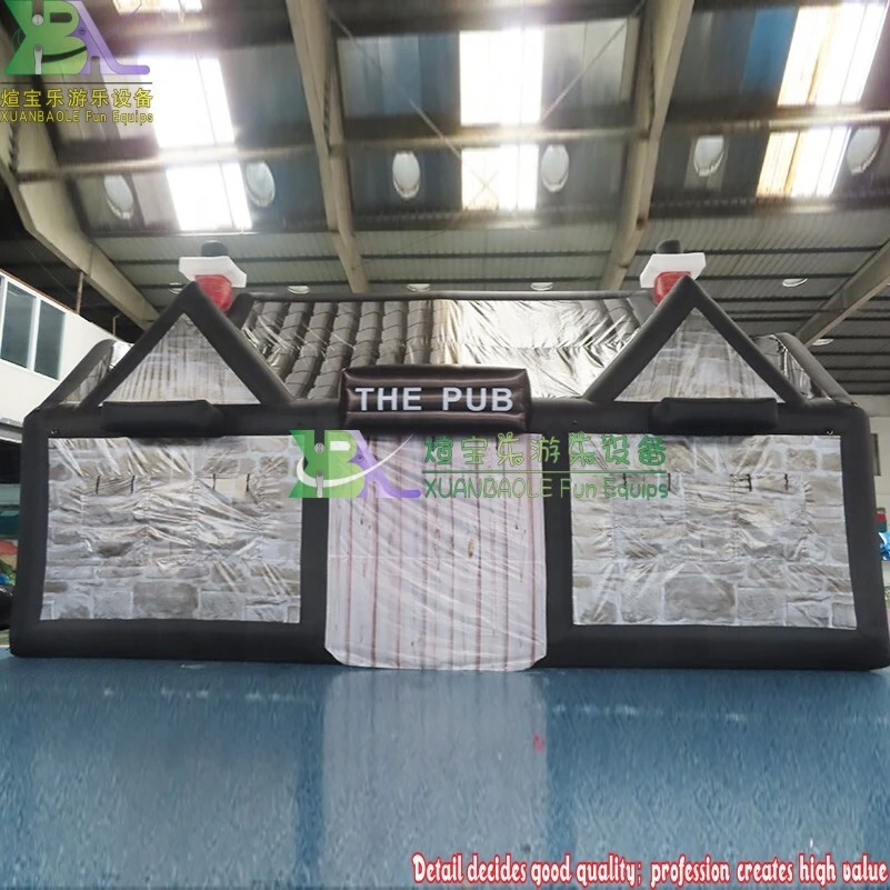Beer Festival Portable Inflatable Bar, Outdoor Inflatable Irish Pub House, Airtight Inflatable Pub Tent 1