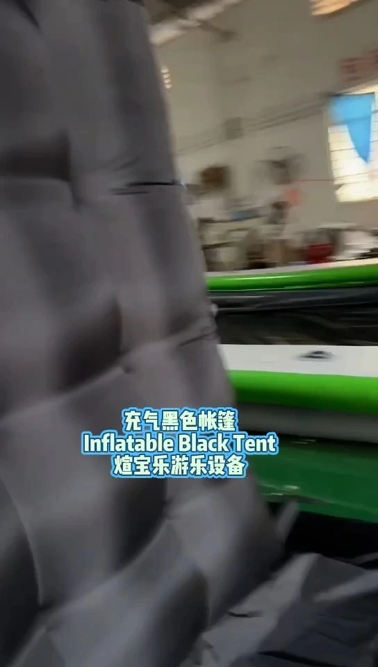 Carpa inflable comercial negra tipo cubo para fiestas, ideal para discotecas, clubes nocturnos móviles y eventos. 1