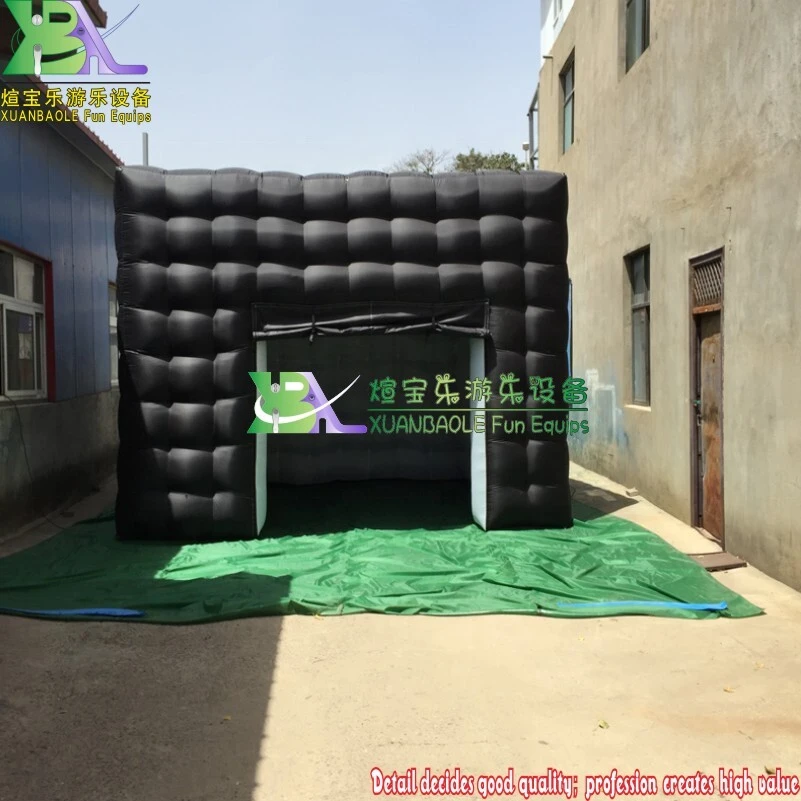 Black Inflatable Cube Tent for Trade Shows, Exhibitions & Parties 1