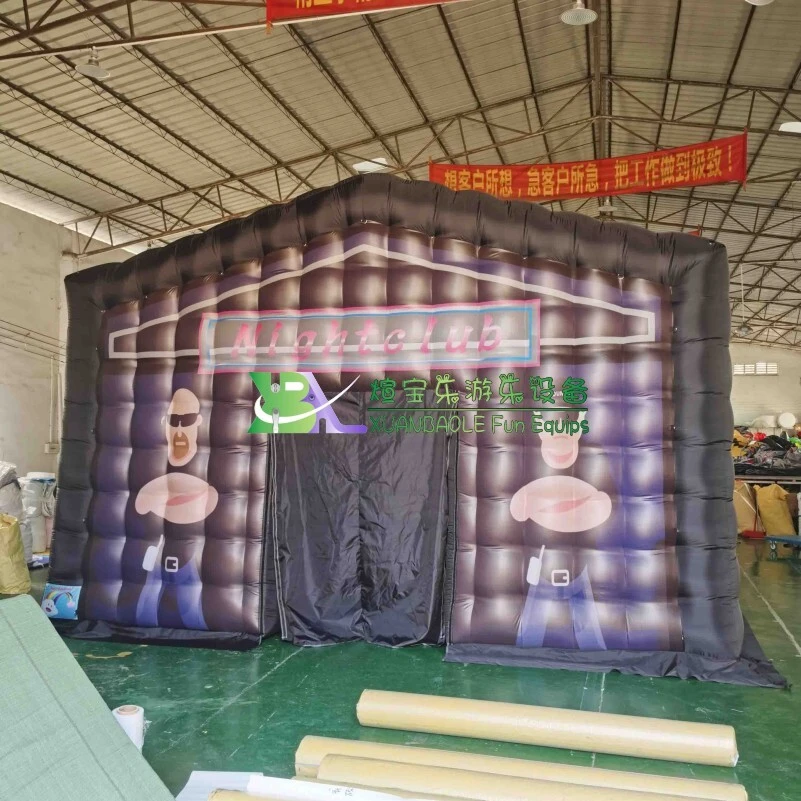 Custom Black Inflatable Tent Inflatable Cube Tent Event Spaces 1