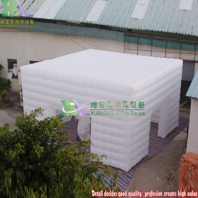 Inflatable Selfie Booth White Inflatable Photo Booth Enclosure Led Lights For outdoor Party 1