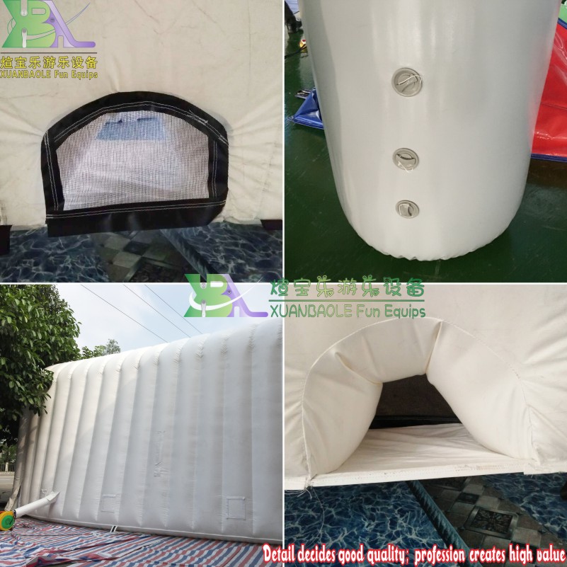 Carpa inflable grande blanca para eventos y espaciosas reuniones. 7