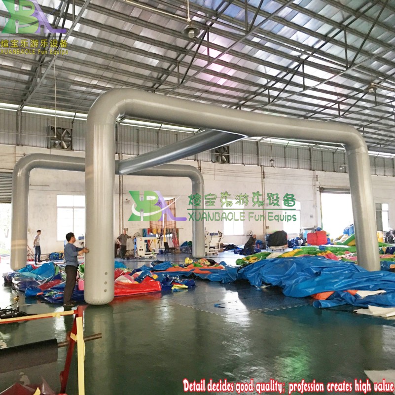 Carpa inflable grande blanca para eventos y espaciosas reuniones. 4