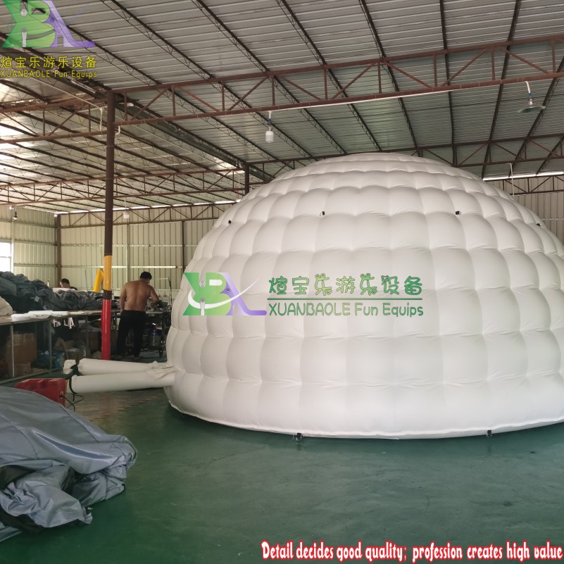 Outdoor Large - Scale Inflatable Igloo - Shaped Advertising Tent 6