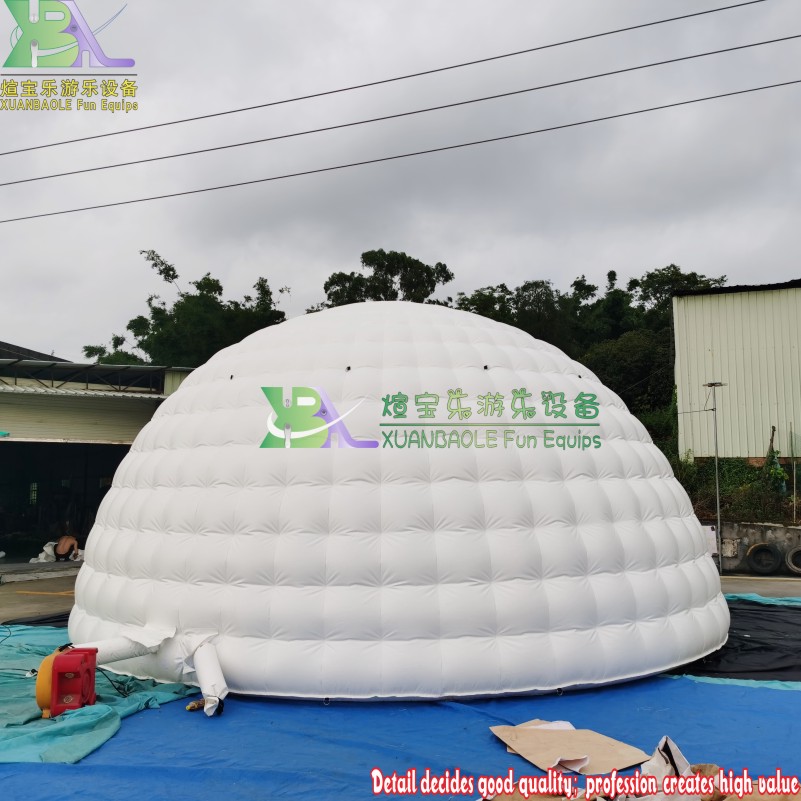 Outdoor Large - Scale Inflatable Igloo - Shaped Advertising Tent 5