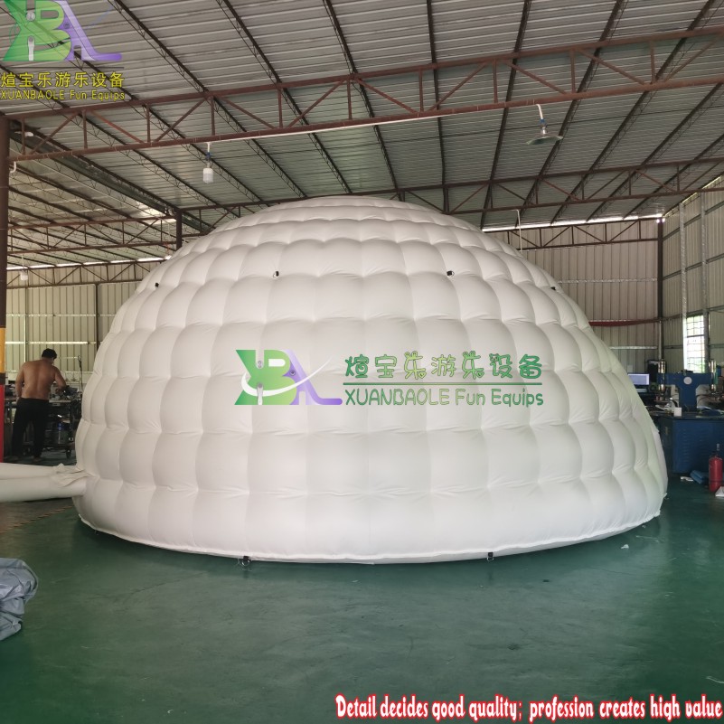 Outdoor Large - Scale Inflatable Igloo - Shaped Advertising Tent 4