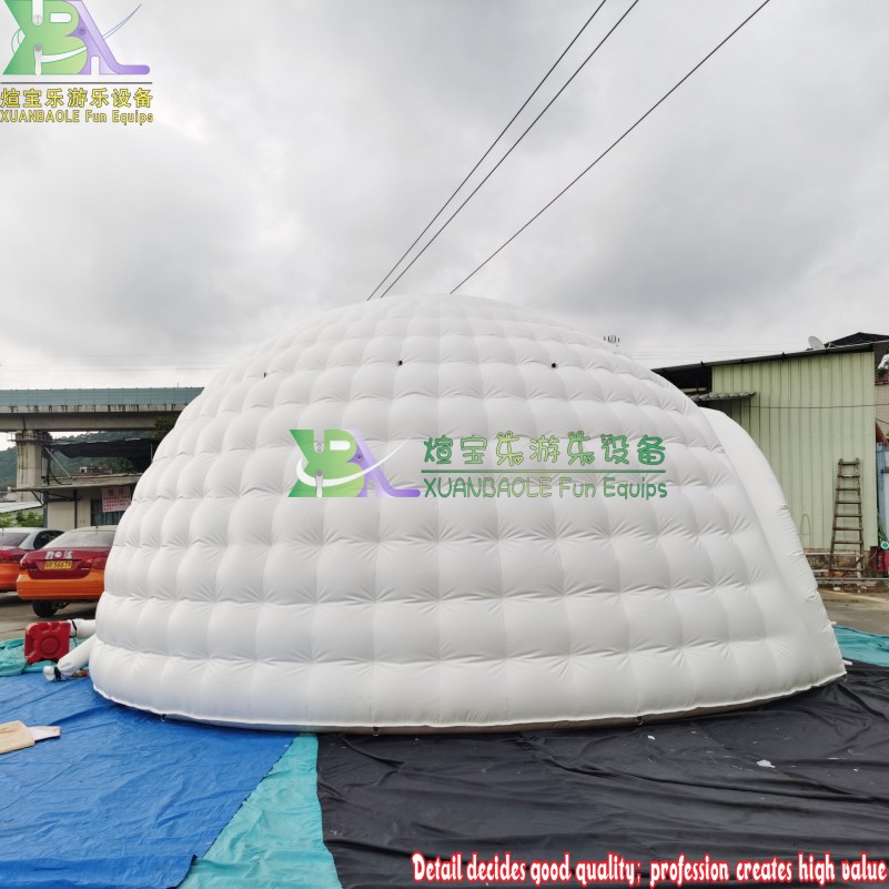 Outdoor Large - Scale Inflatable Igloo - Shaped Advertising Tent 3