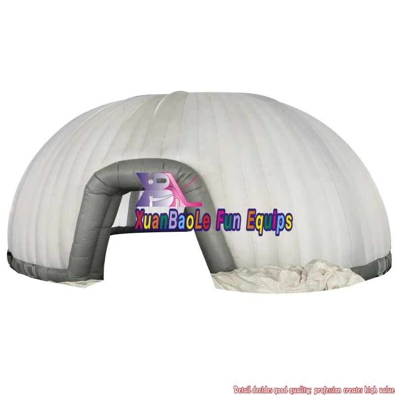 14 meters round giant white inflatable dome tent 1