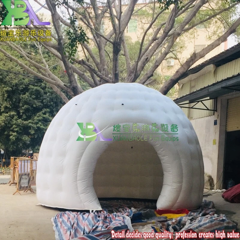 Durable Custom - logo White Inflatable Dome Tent for Outdoor Activities 1