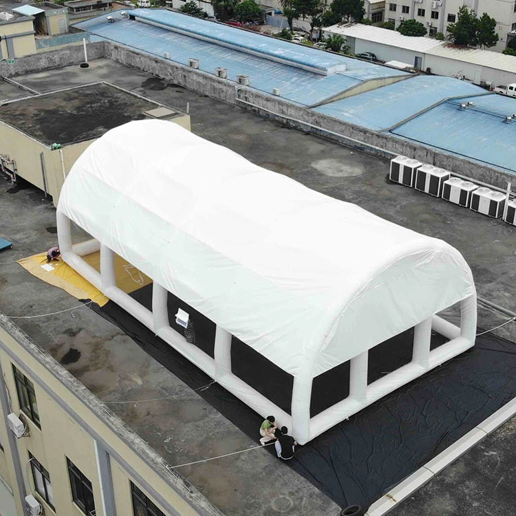 White Inflatable Arched Tent with Bubble - cover Design for Outdoor Pool sunshade Activations 1