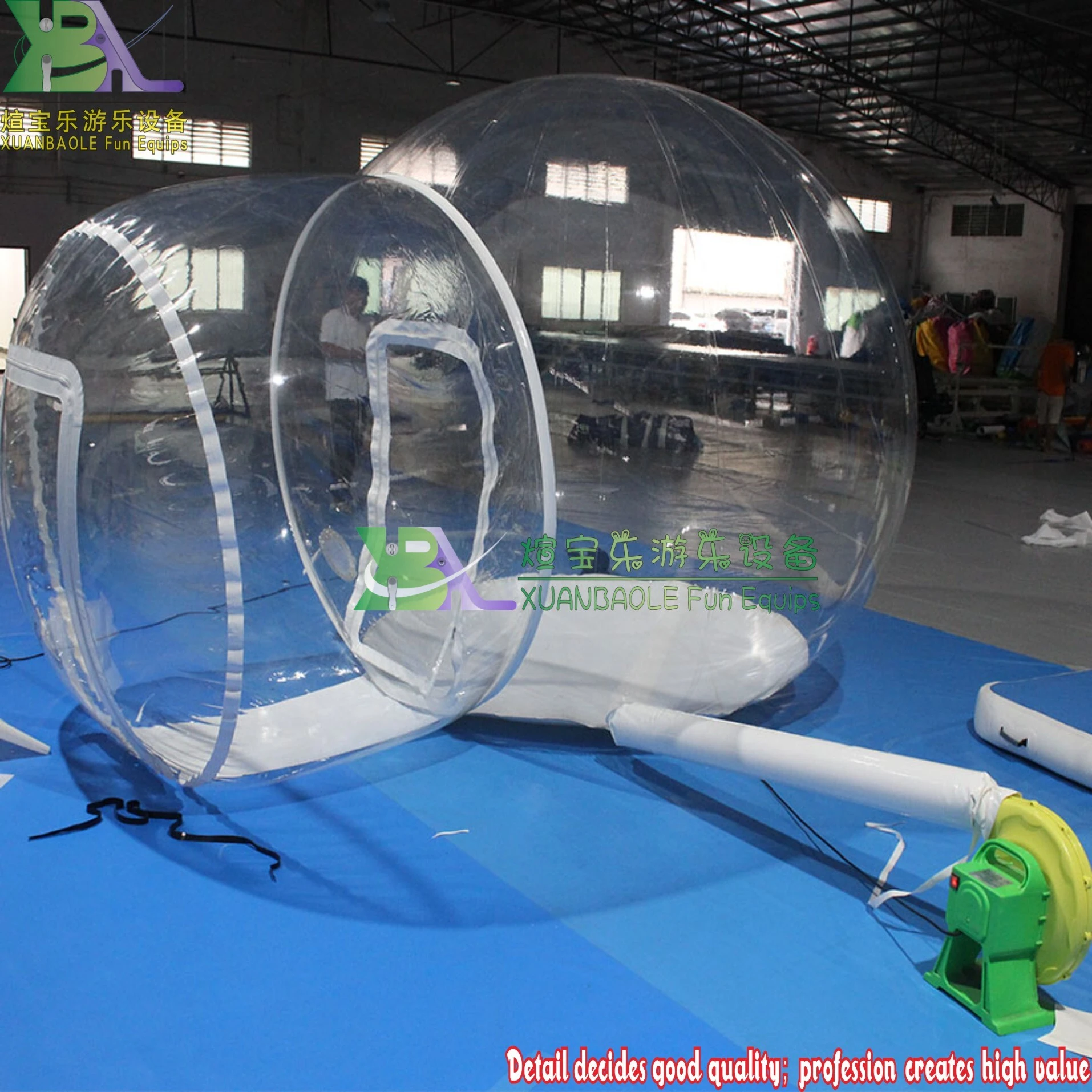 Transparent Inflatable Bubble Tent - Clear Dome for Wedding Parties, Bouncy & Romantic Event Space 1